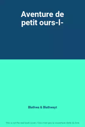 Couverture du produit · Aventure de petit ours-l-