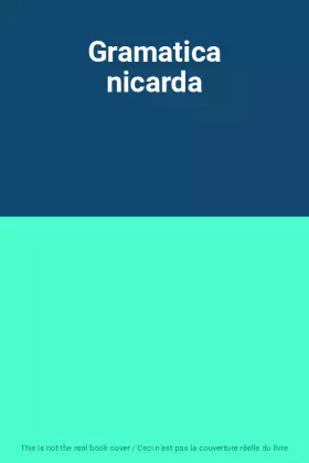 Couverture du produit · Gramatica nicarda