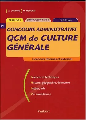 Couverture du produit · QCM de culture générale: Catégories B et C, concours internes et externes