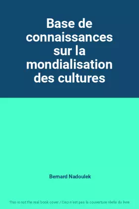 Couverture du produit · Base de connaissances sur la mondialisation des cultures