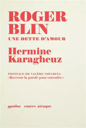 Couverture du produit · Roger Blin: Une dette d'amour