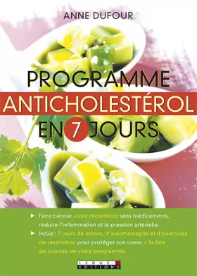 Couverture du produit · Programme anticholestérol en 7 jours: Mincir en 15 jours grâce au régime Portfolio!