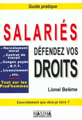 Couverture du produit · Salariés défendez vos droits