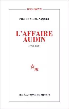 Couverture du produit · L'Affaire Audin, 1957-1978