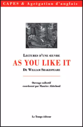 Couverture du produit · As you like it: Lectures d'une oeuvre de William Shakespeare