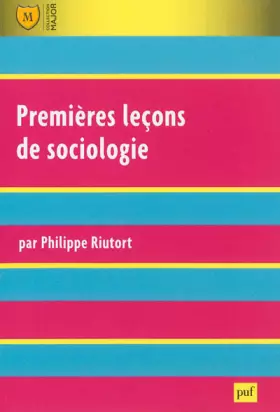 Couverture du produit · Premières leçons de sociologie