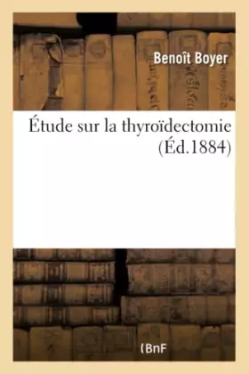 Couverture du produit · Étude sur la thyroïdectomie