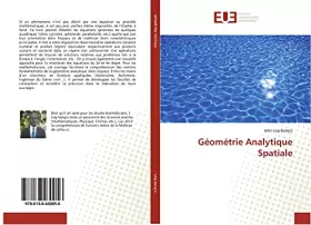 Couverture du produit · Géométrie Analytique Spatiale: etude de cas - Roumanie