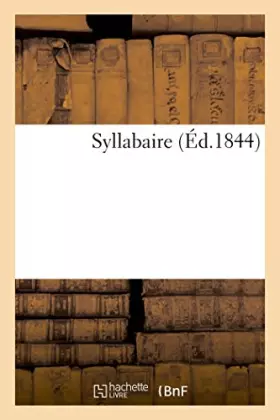 Couverture du produit · Syllabaire