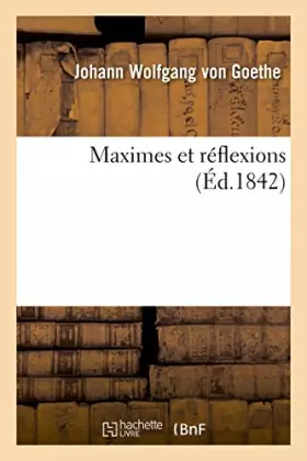 Couverture du produit · Maximes et réflexions
