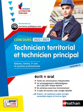 Couverture du produit · Concours Technicien territorial et technicien principal 2022/2023 (Intégrer la fonction publique) N° 46 - 2021 (46)