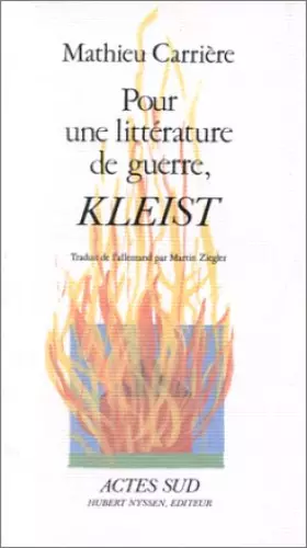 Couverture du produit · Pour une littérature de guerre, Kleist