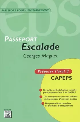 Couverture du produit · Escalade : Préparer l'oral 3 CAPEPS