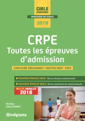 Couverture du produit · CRPE toutes les épreuves d'admission 2019