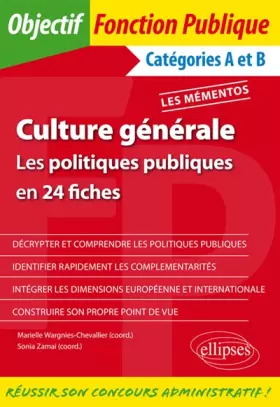 Couverture du produit · Culture Générale les Politiques Publiques en 24 Fiches