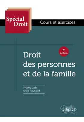 Couverture du produit · Droit des personnes et de la famille - 2e édition