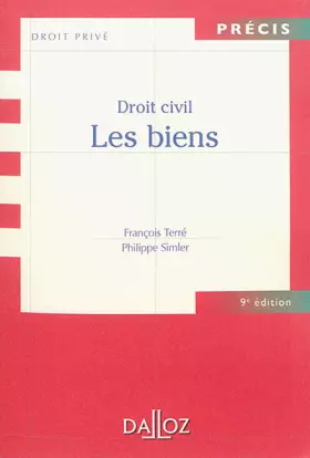 Couverture du produit · Droit civil.Les biens - 9e éd.