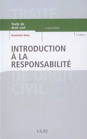 Couverture du produit · Introduction à la responsabilité