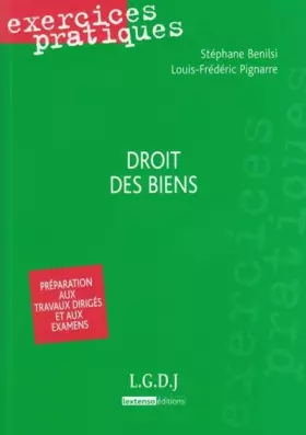 Couverture du produit · Droit des biens
