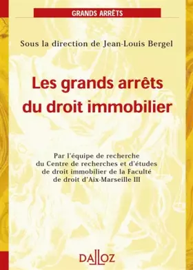 Couverture du produit · Les grands arrêts du droit de l'immobilier