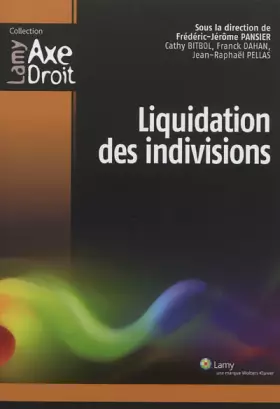 Couverture du produit · Liquidations des indivisions