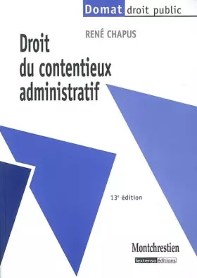 Couverture du produit · Droit du contentieux administratif