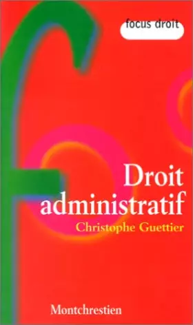 Couverture du produit · Droit administratif