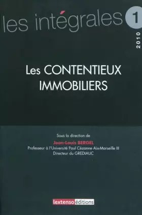 Couverture du produit · Les contentieux immobiliers