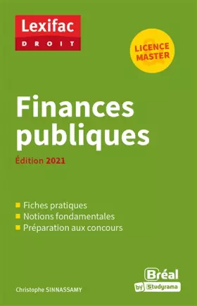 Couverture du produit · Finances publiques 2021: Licence Master