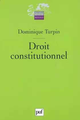 Couverture du produit · Droit constitutionnel