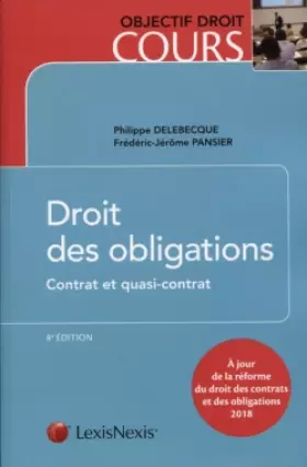 Couverture du produit · Droit des obligations - contrat et quasi contrat