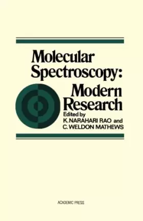 Couverture du produit · Molecular Spectroscopy: Modern Research
