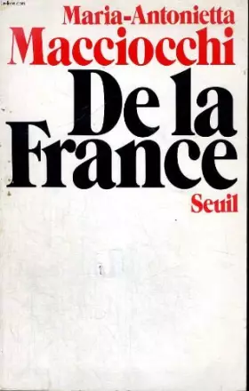 Couverture du produit · De la France