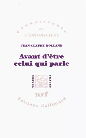 Couverture du produit · Avant d'être celui qui parle