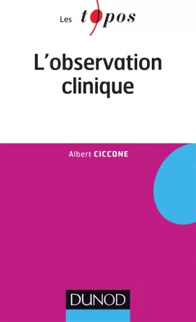 Couverture du produit · L'observation clinique