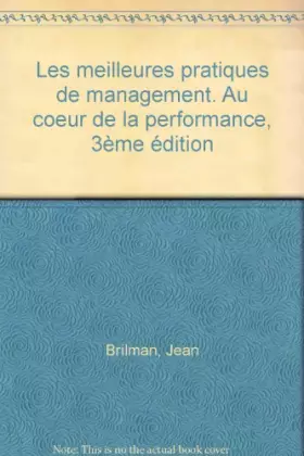 Couverture du produit · Les Meilleures pratiques de management