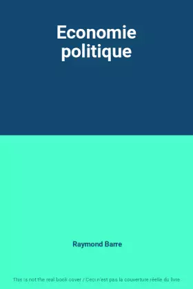 Couverture du produit · Economie politique