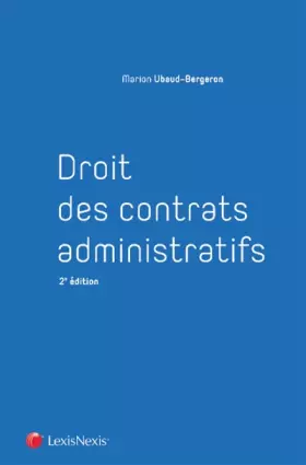 Couverture du produit · Droit des contrats administratifs