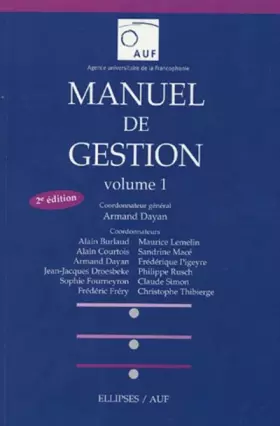 Couverture du produit · Manuel de gestion : Volume 1