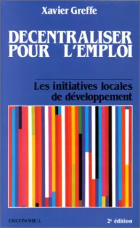 Couverture du produit · Décentraliser pour l'emploi