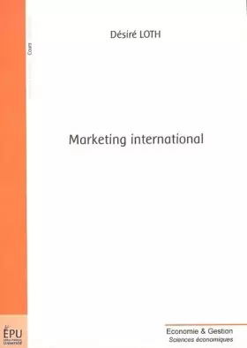 Couverture du produit · Marketing international