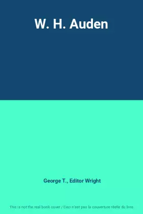 Couverture du produit · W. H. Auden