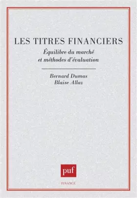 Couverture du produit · Les Titres financiers : Equilibre du marché et méthodes d'évaluation