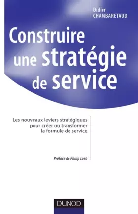 Couverture du produit · Construire une stratégie de service