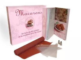 Couverture du produit · Kit Macarons: Un livre de 40 recettes et le matériel pour les réussir