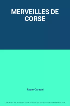 Couverture du produit · MERVEILLES DE CORSE