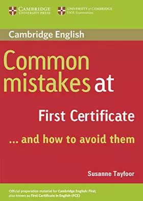 Couverture du produit · Common Mistakes at First Certificate… and How to Avoid Them