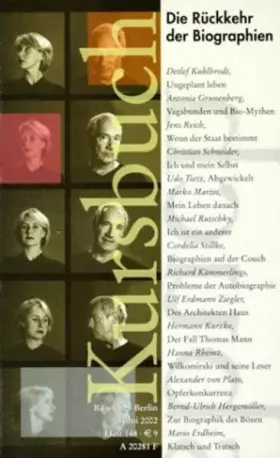 Couverture du produit · Kursbuch 148: Die Rückkehr der Biographien