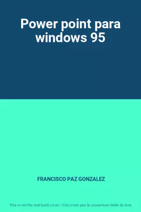 Couverture du produit · Power point para windows 95