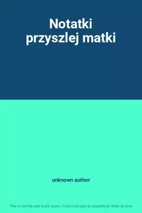 Couverture du produit · Notatki przyszlej matki